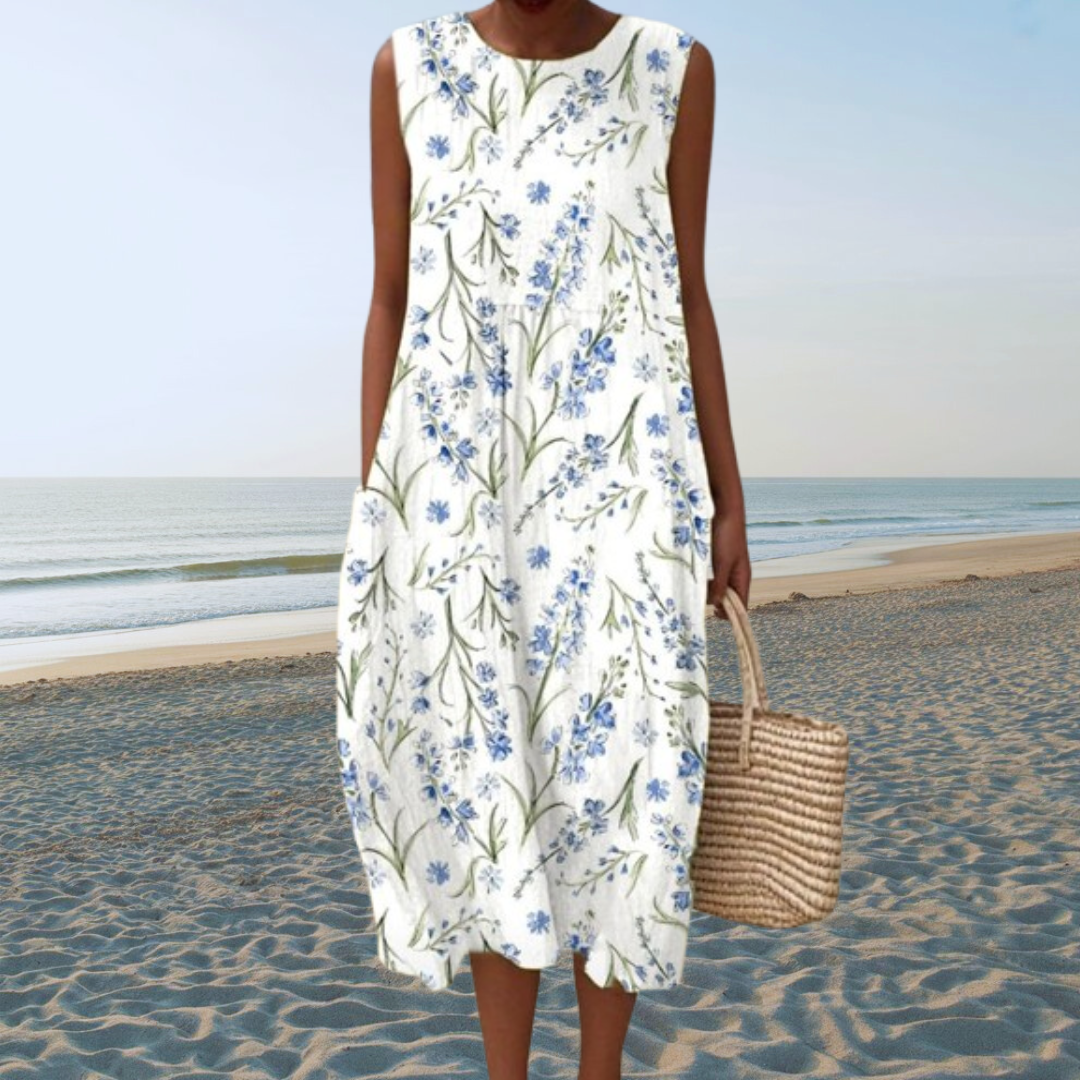 Vestido Dorado Caída-Fluida