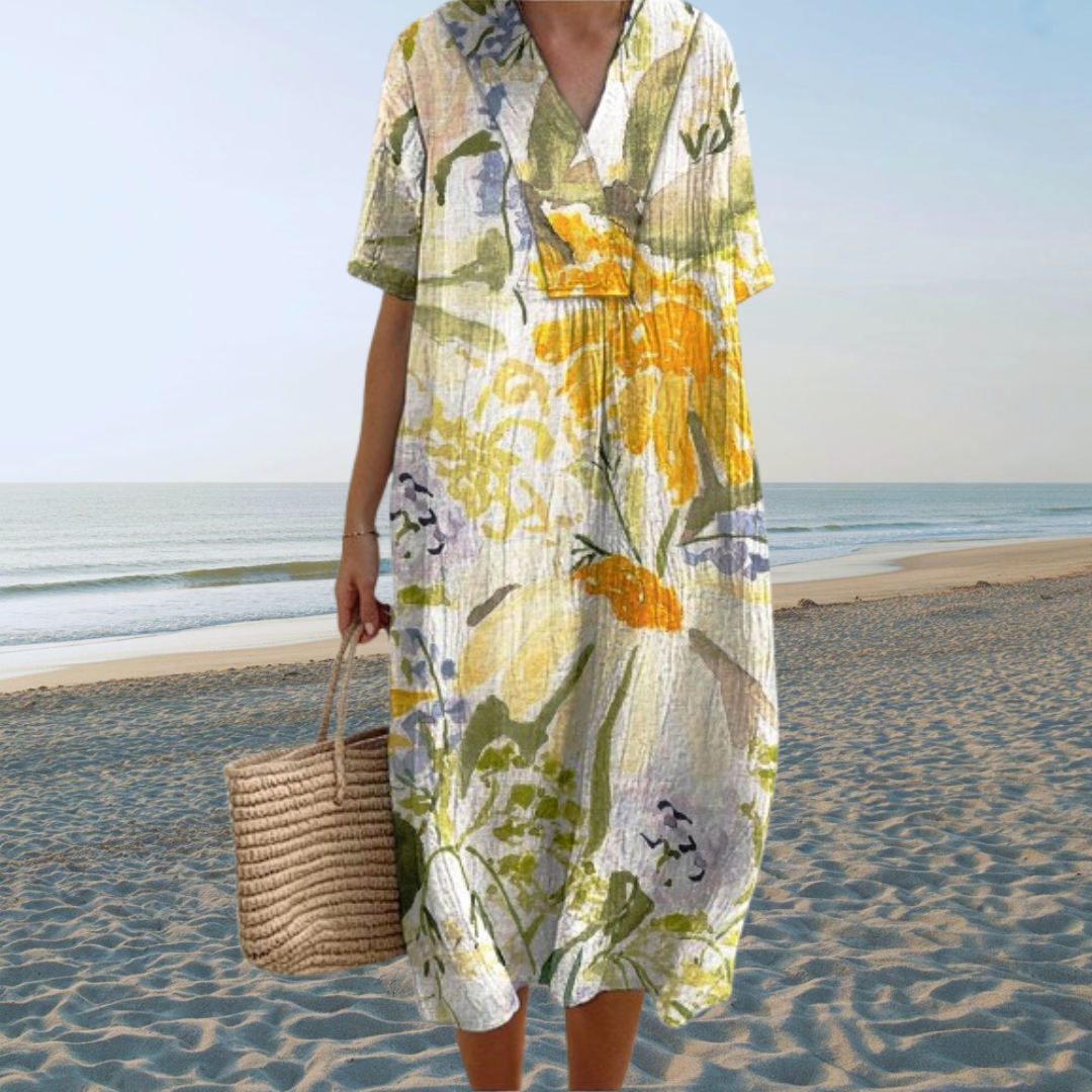 Vestido Floral Silueta-Realce