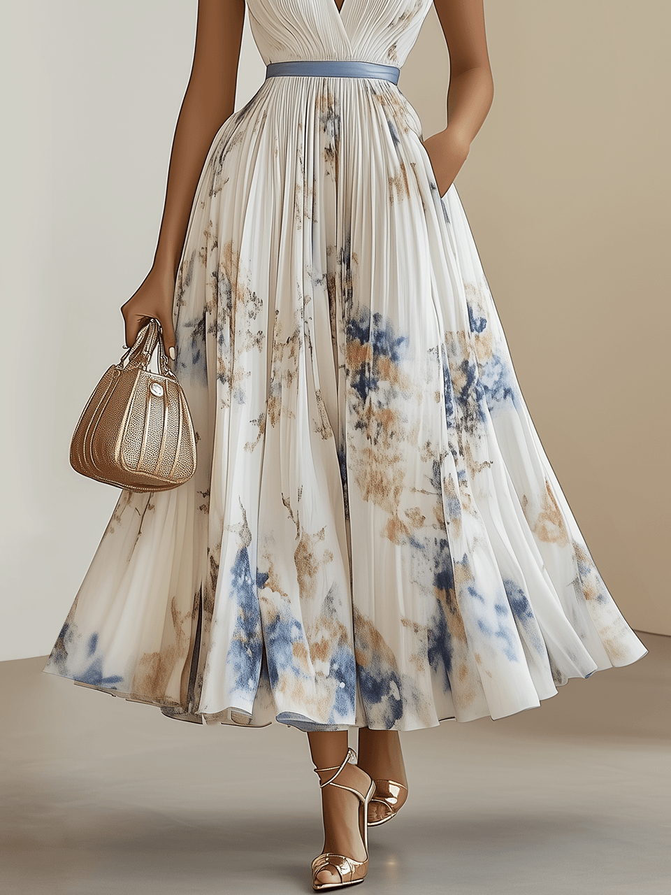 Vestido Maxi Floral Favorecedor