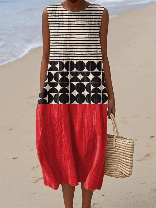 Vestido Artístico Antiarrugas