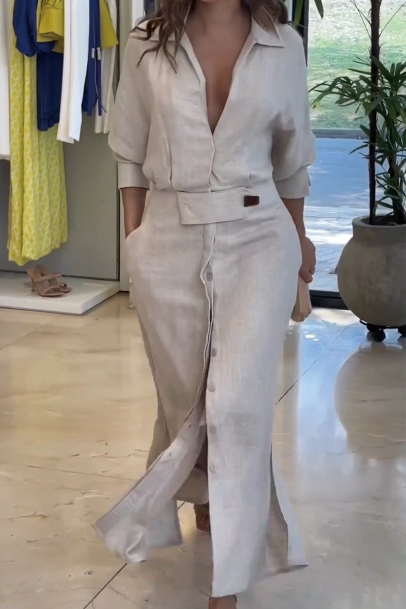 Vestido Fresco de Lino