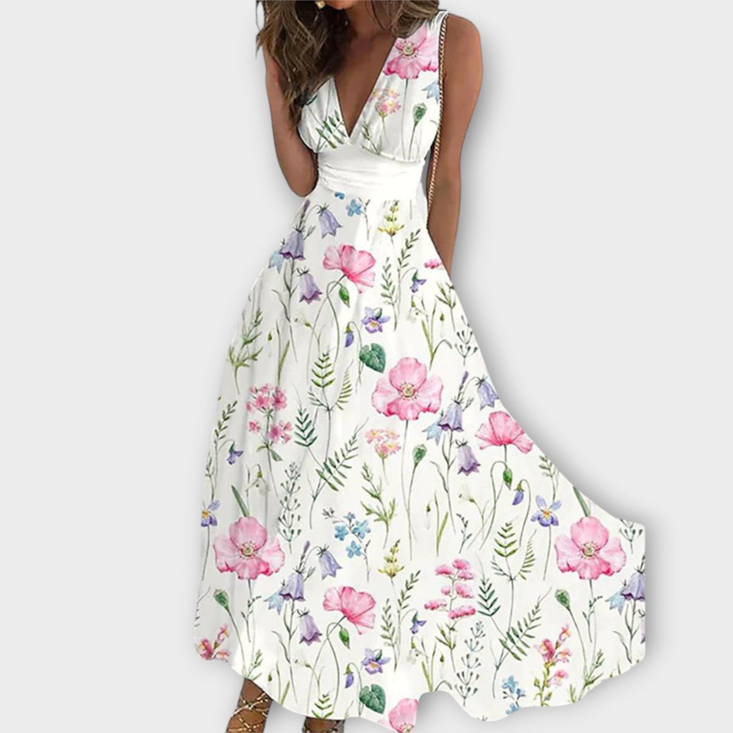 Vestido Floral Silueta-Fluida