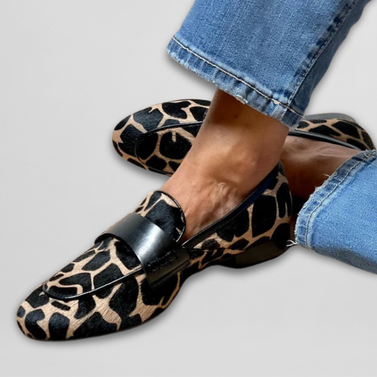 Mocasines Animal-Print Confort