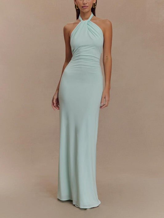 Vestido Halter Maxi Moldeador