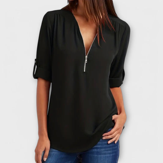 Blusa Escote-V Comodidad-Diaria