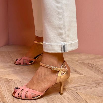 Sandalias Tacón Confort-Ligero