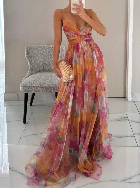 Vestido Maxi Floral Favorecedor